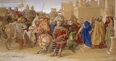 Piety - The Knights of the Round Table About to Depart in Quest of the Holy Grail by William Dyce